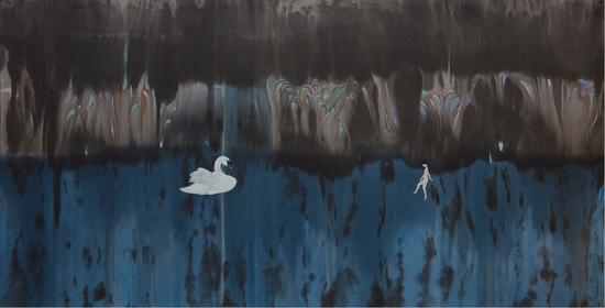 大势至|244×122cm 纸本水墨