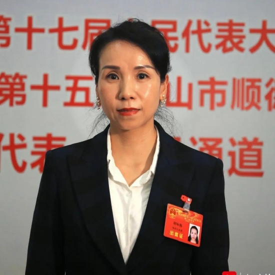 顺德区人大代表、昇辉控股有限公司副总裁 胡咏梅