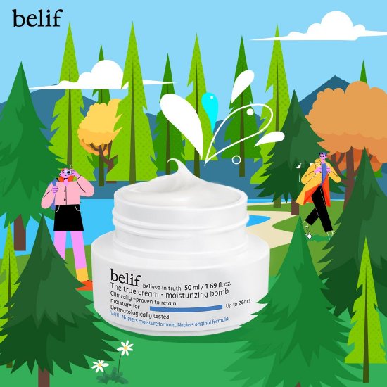 belif碧研菲 水滴膨润保湿霜50ml/315元