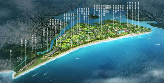 华侨城南海旅游岛项目规划效果图