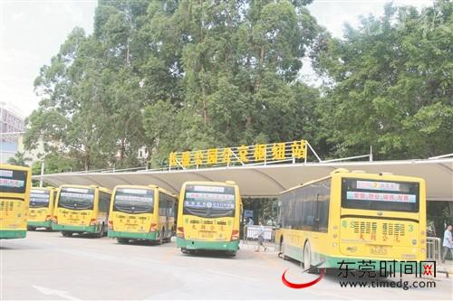 ■大朗长盛公园公交枢纽投入使用后，方便了群众出行 通讯员 叶惠涛 摄