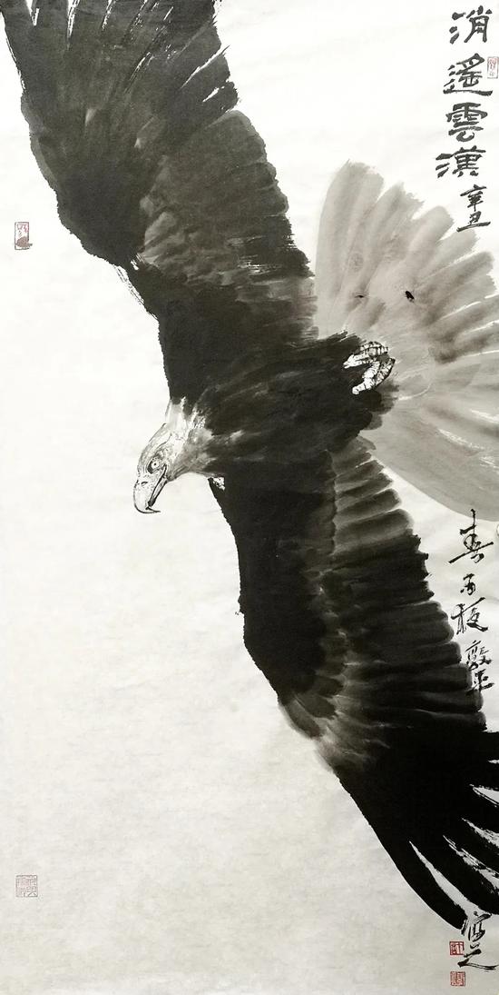 许敦平《逍遥云汉》68cm×138cm 纸本水墨.jpg