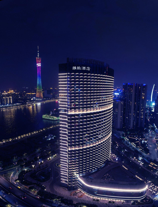 美豪雅致酒店珠江新城店夜景