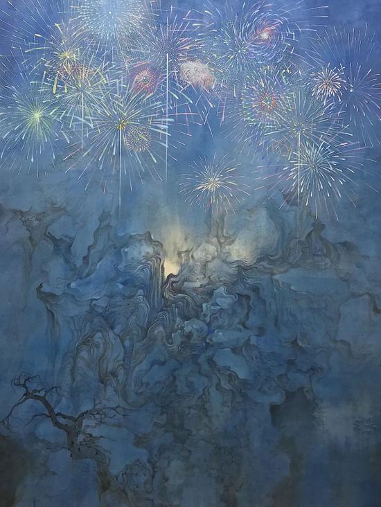盛装|190×240cm| 纸本水墨