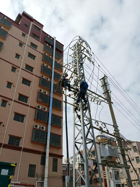 惠州大亚湾供电局加强城市配网运维,确保供电安全 朱晓明 摄