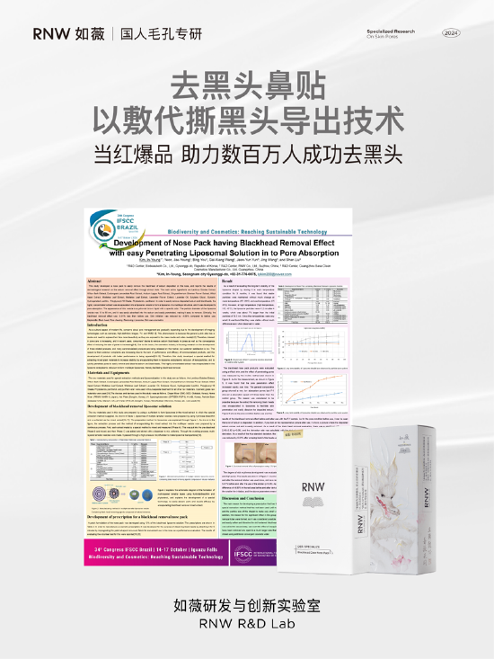 IFSCC全球化妆品科学大会 黑头导出技术海报展示