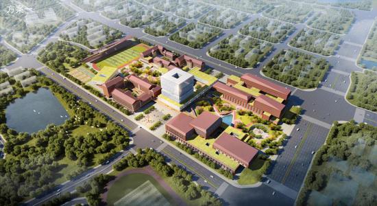 西安电子科技大学广州研究院、研究生院效果图