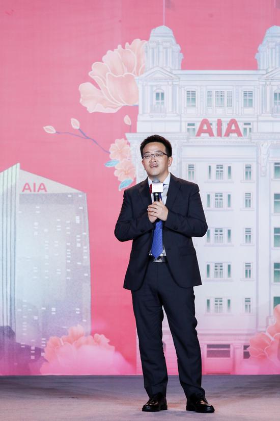 2020年8月18日，友邦人寿执行董事及总经理张晓宇先生在友邦人寿成立仪式上发表演讲。