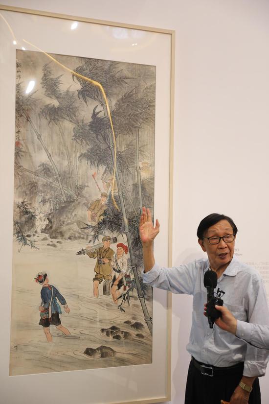 简单的建党100周年绘画,建党100周年一等奖 南沙举行庆祝建党100周年美术作品展 40余组艺术精品汇聚南沙
