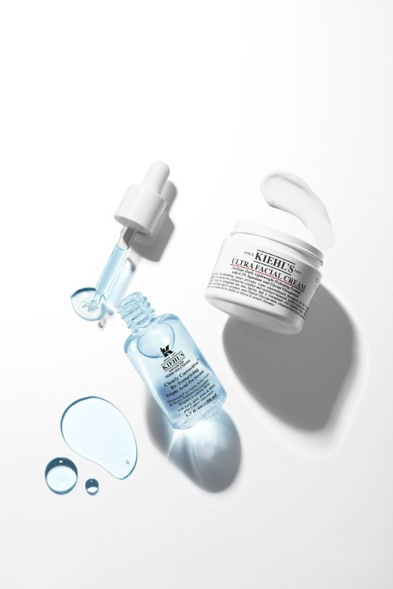 ▲Kiehl‘s 科颜氏嫩肤溜溜瓶+ Kiehl’s 科颜氏第三代高保湿霜
