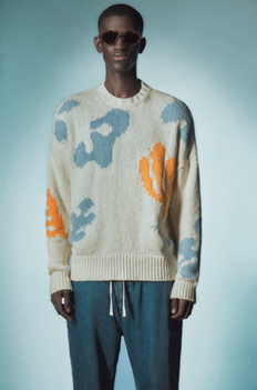 Abstract Intarsia Sweater 抽象印花毛衣