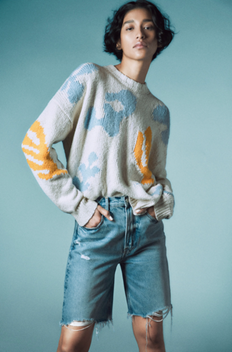 Abstract Entarsia Sweater 抽象印花毛衣