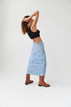 Le Italien Maxi Skirt 牛仔长裙