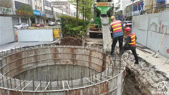 里水河项目工地现场图片