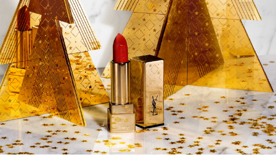 YSL圣诞限定‘鎏金星钻方管’ 3.8g / 350RMB