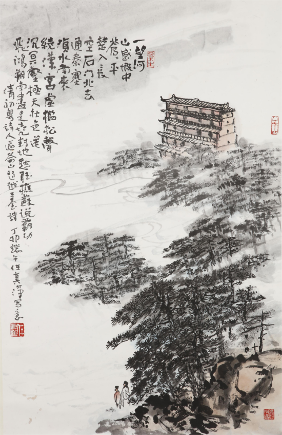 《越秀山镇海楼图》轴