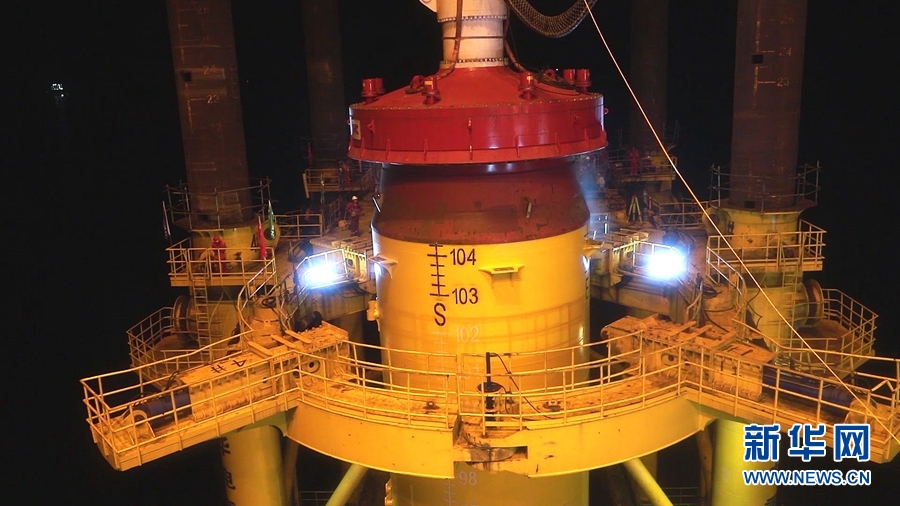 1520吨“重器”入海 瞰揭阳海上风电项目建设