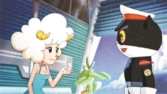 ↑自媒体文章配图黑猫警长漫画被诉