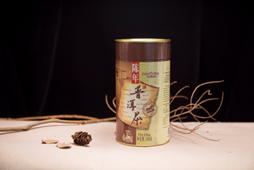 ▲天福茗茶陈年普洱茶（2017年）