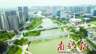 今年起,广东万里碧道建设从省级试点向全省铺开。图为蕉门河碧道。