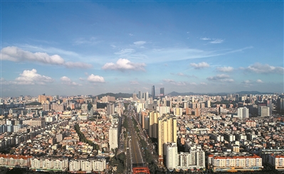 东莞将推行多项措施，力求到2020年空气质量全面稳定达标。 广州日报全媒体记者卢政摄