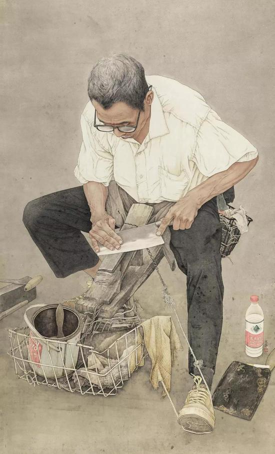 沈萍 美国 时代·匠心 中国画 200cm×121cm