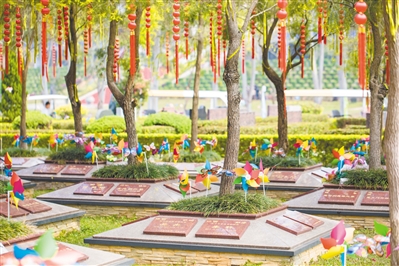 生态安葬形成常态，图为增城正果墓园。广州日报全媒体记者陈忧子 摄