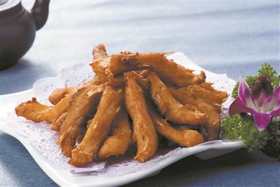 蒜香鱼腩