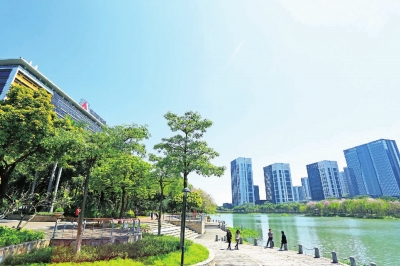 南海桂城怡海公园。(资料图片)珠江时报记者/方智恒摄