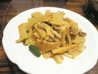 笋片炒烧肉 广州日报全媒体记者曹菁摄