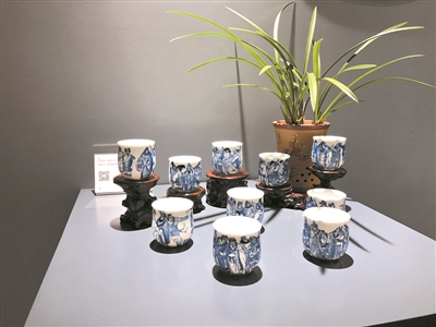 景德镇陶瓷精品亮相南山博物馆。