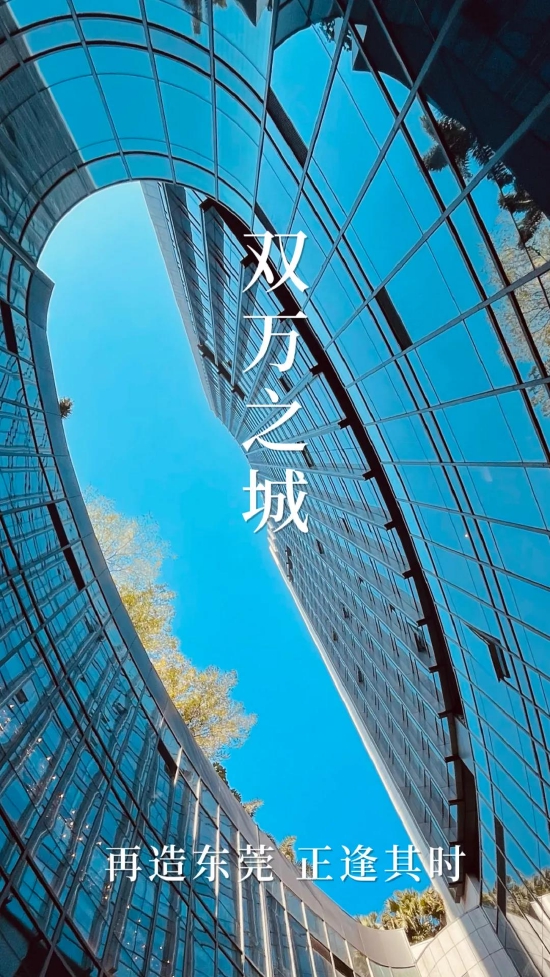 东莞市中心的高楼一角
