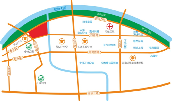 大成围伦教大涌南地块示意图