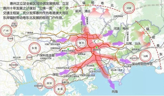 惠州市“丰”字交通