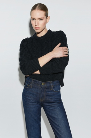 Cable Crew Neck 圆领粗花毛衣