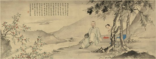 《啖荔图卷》