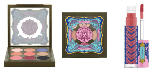 左：M·A·C魅可“新年限定”眼影盘；右：M·A·C魅可“新年限定”唇釉MAGICALLY DELIGHTFUL晶莹珊瑚色