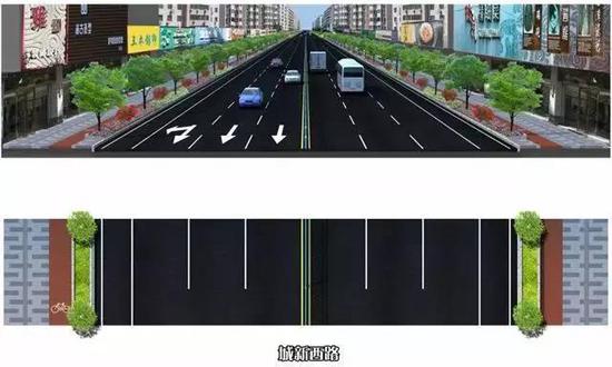 城新西路改造效果图