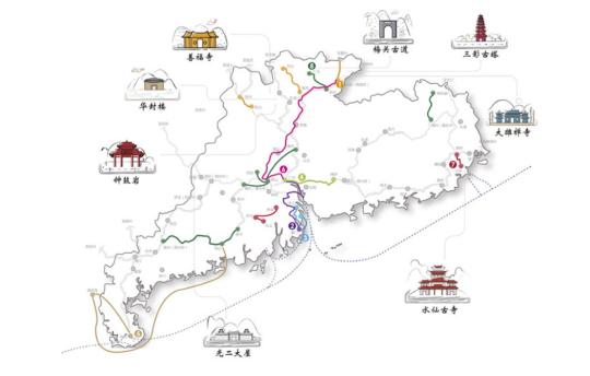南粤古驿道地图（资料图）