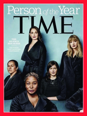 《时代》周刊6日公布，“打破沉默者”被评为该杂志2017年度人物。