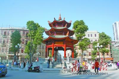 小公园地标中山纪念亭如今已重现昔日热闹场景。