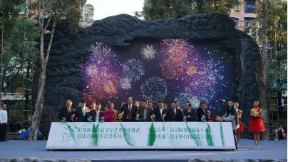 长安镇第六届文化艺术节开幕仪式领导嘉宾合照