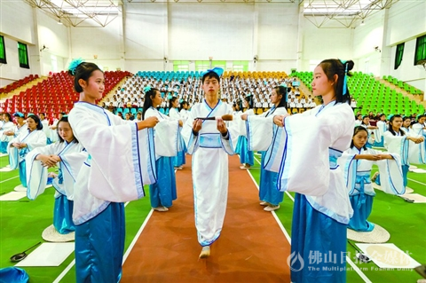 击鼓鸣宏志 顺德陈村职校学前教育专业举办学