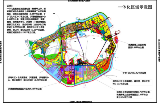 一体化区域示意图