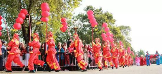 斗门赵氏家族祭礼方阵