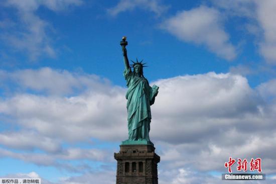 资料图：美国纽约自由女神像。