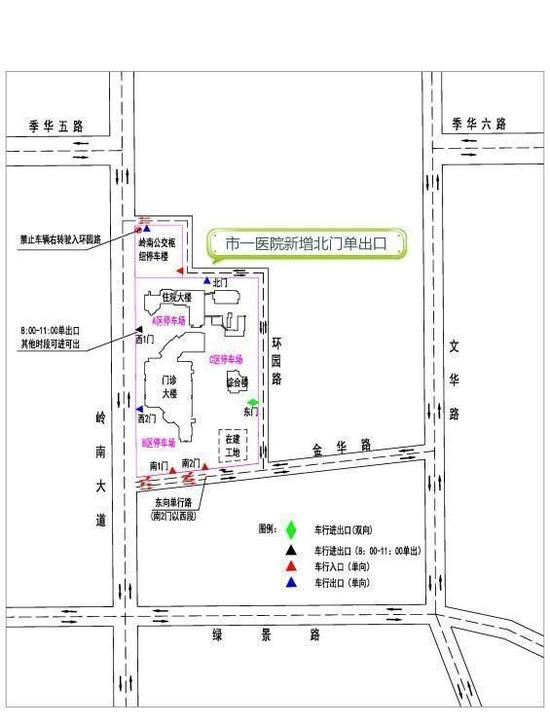 市一医片区交通整治示意图