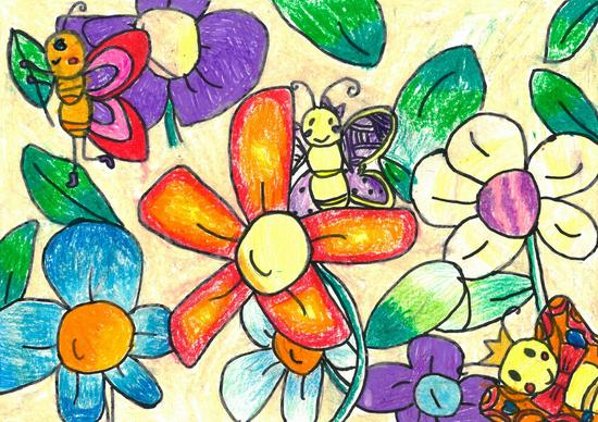 花的诱惑_重庆南川区石莲乡中心小学校二年级_朱宇鑫