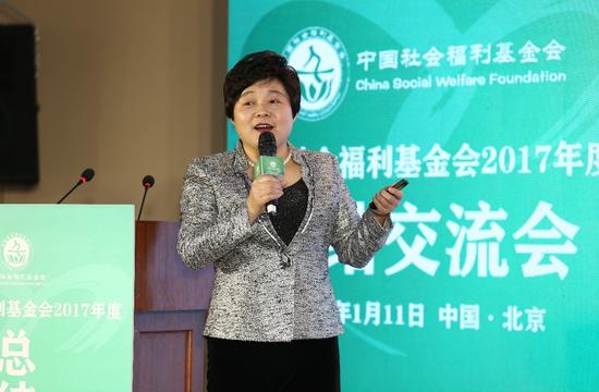 （中国福基会代理秘书长缪瑞兰发布基金会2017年度数据报告）