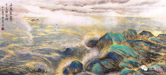 海为龙世界 60x138 cm 郭文伟作